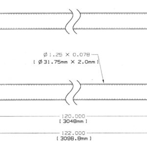 Steel Railing 1.69" x 10'